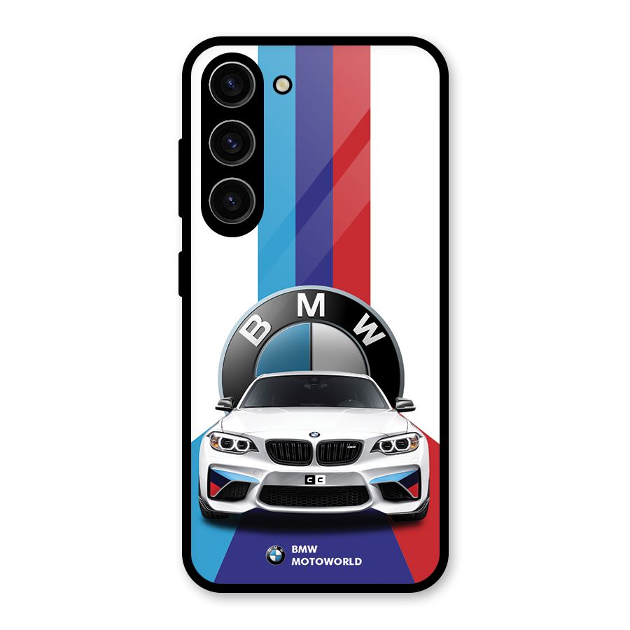 Track Supercar Glass Back Case for Galaxy S23