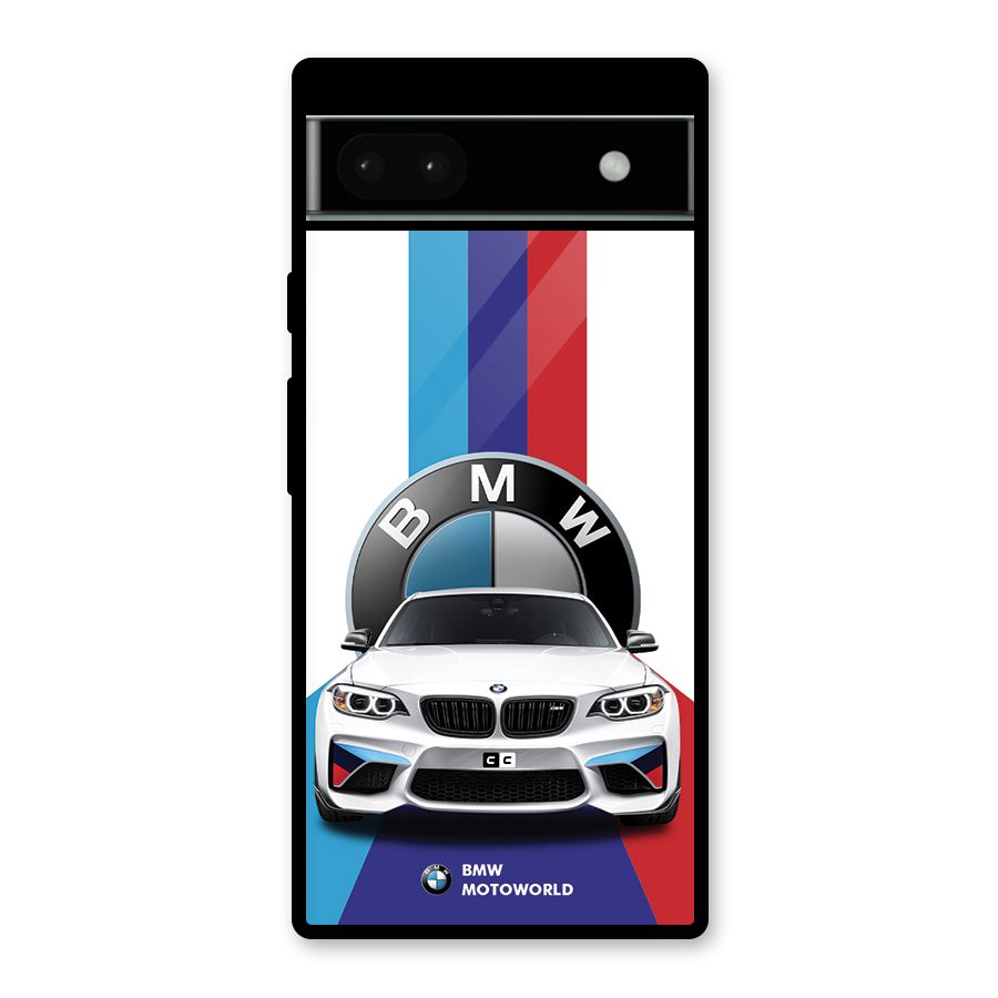 Track Supercar Glass Back Case for Google Pixel 6a