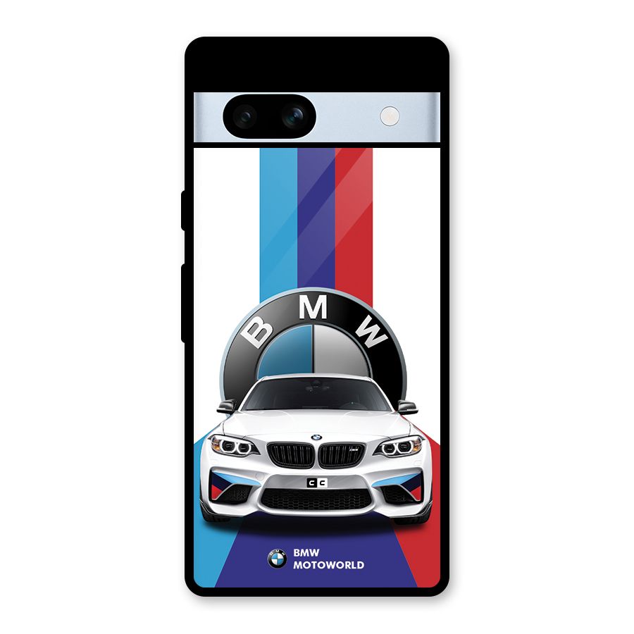 Track Supercar Glass Back Case for Google Pixel 7a