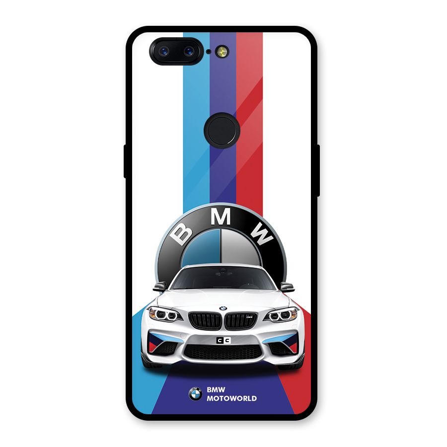 Track Supercar Glass Back Case for OnePlus 5T