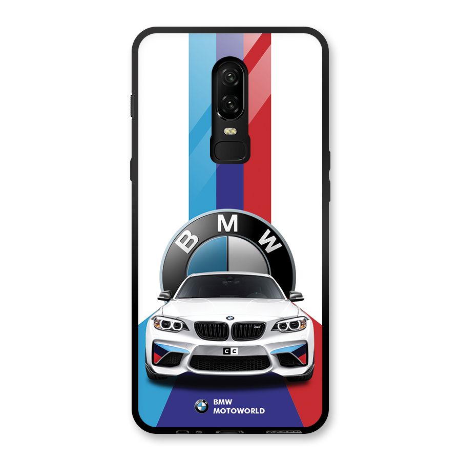 Track Supercar Glass Back Case for OnePlus 6