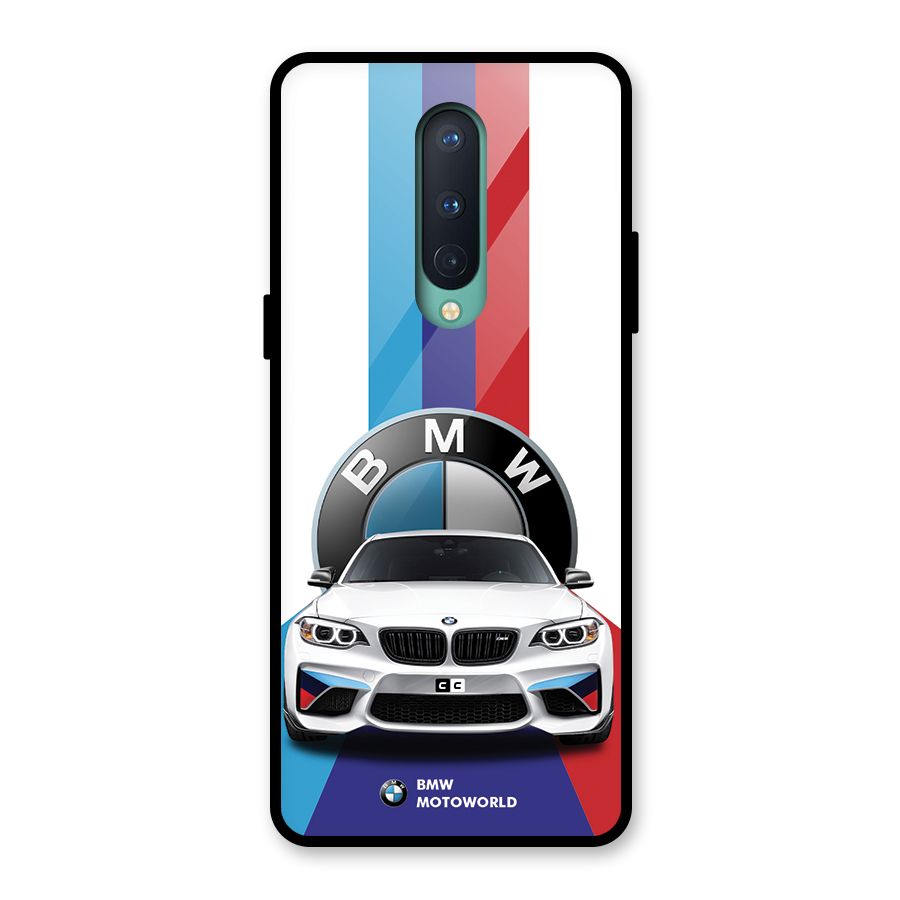 Track Supercar Glass Back Case for OnePlus 8