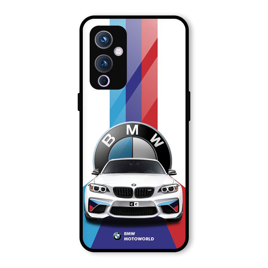 Track Supercar Glass Back Case for OnePlus 9