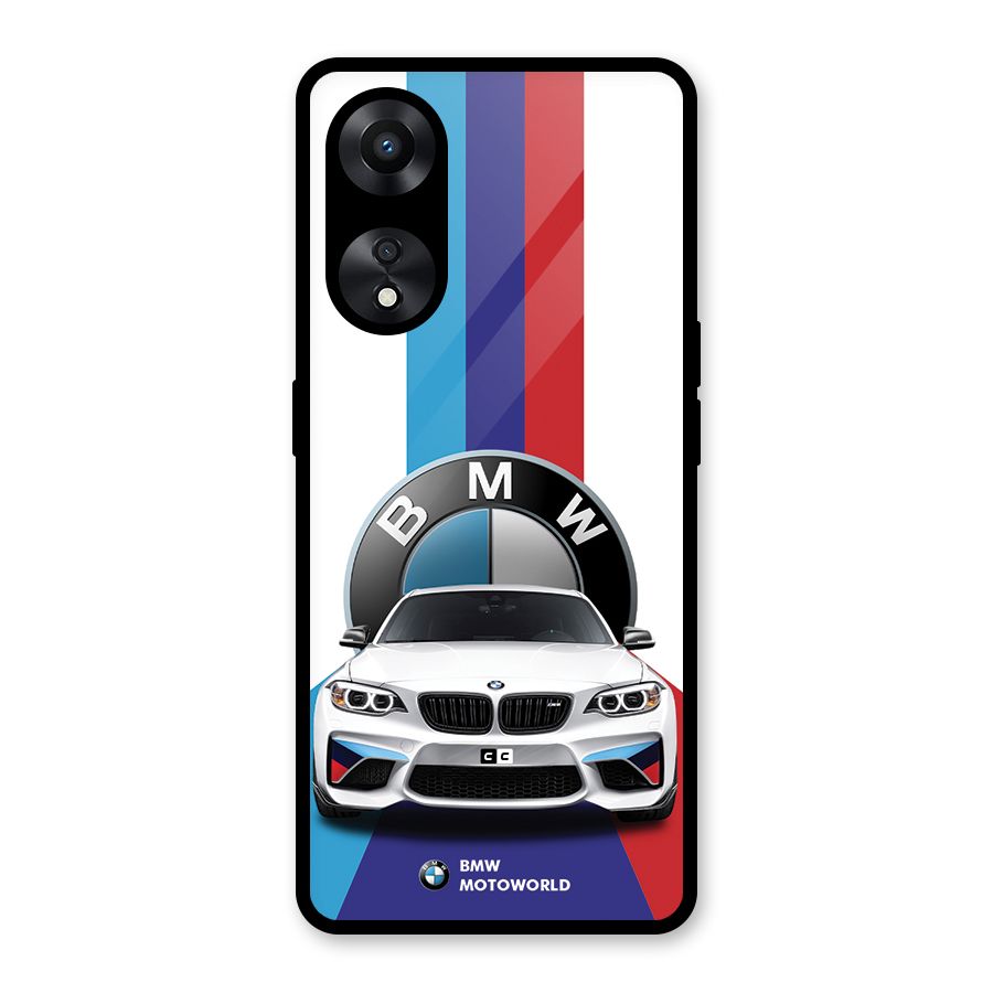 Track Supercar Glass Back Case for Oppo A78