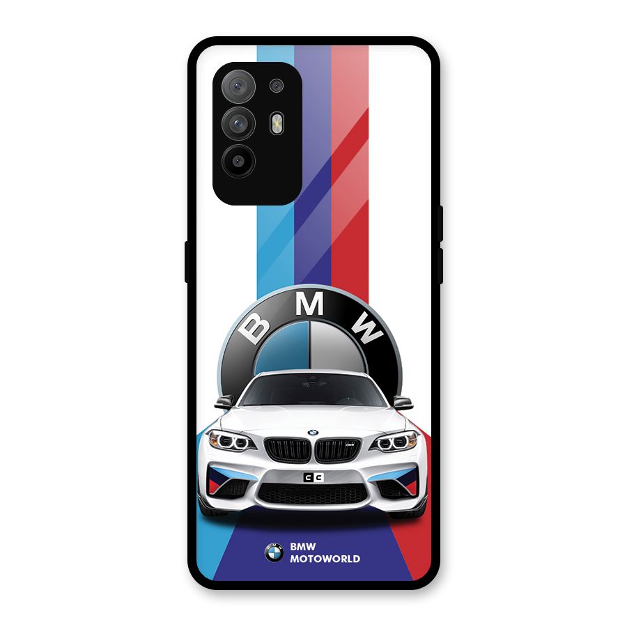 Track Supercar Glass Back Case for Oppo F19 Pro Plus 5G