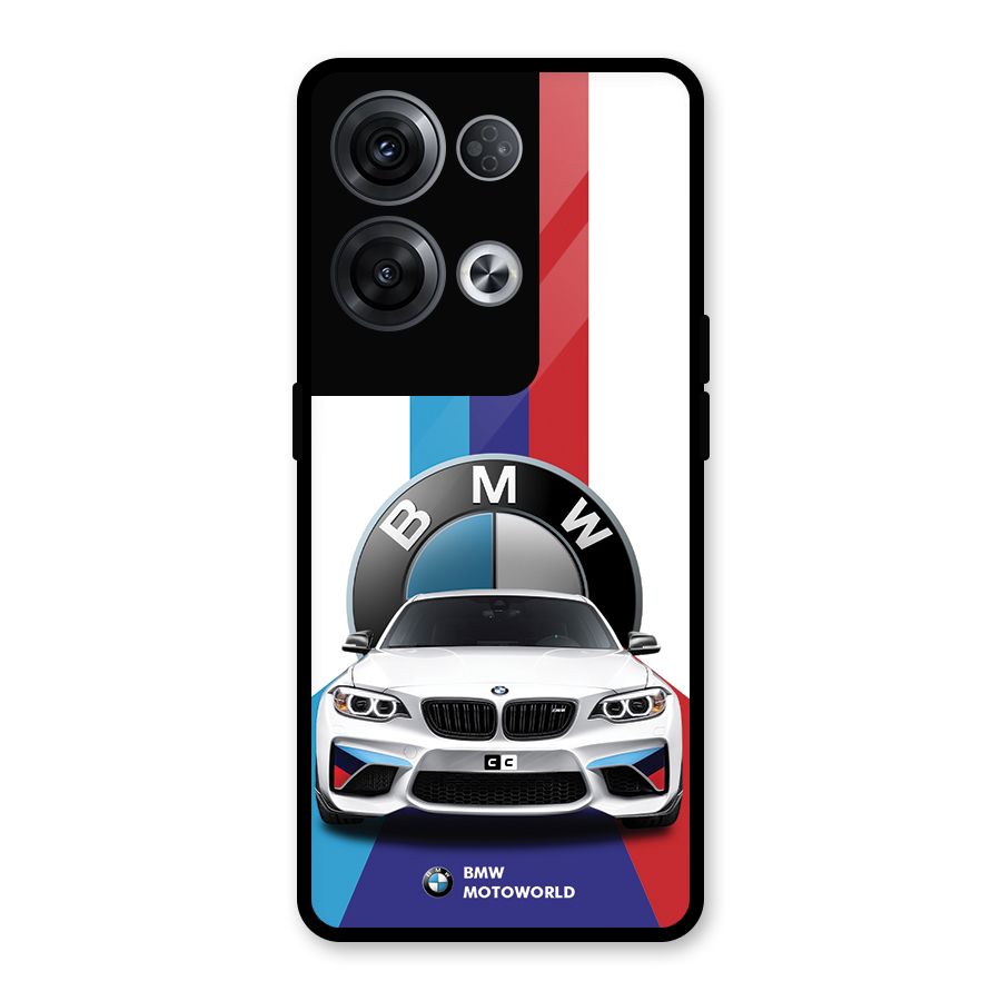 Track Supercar Glass Back Case for Oppo Reno8 Pro 5G