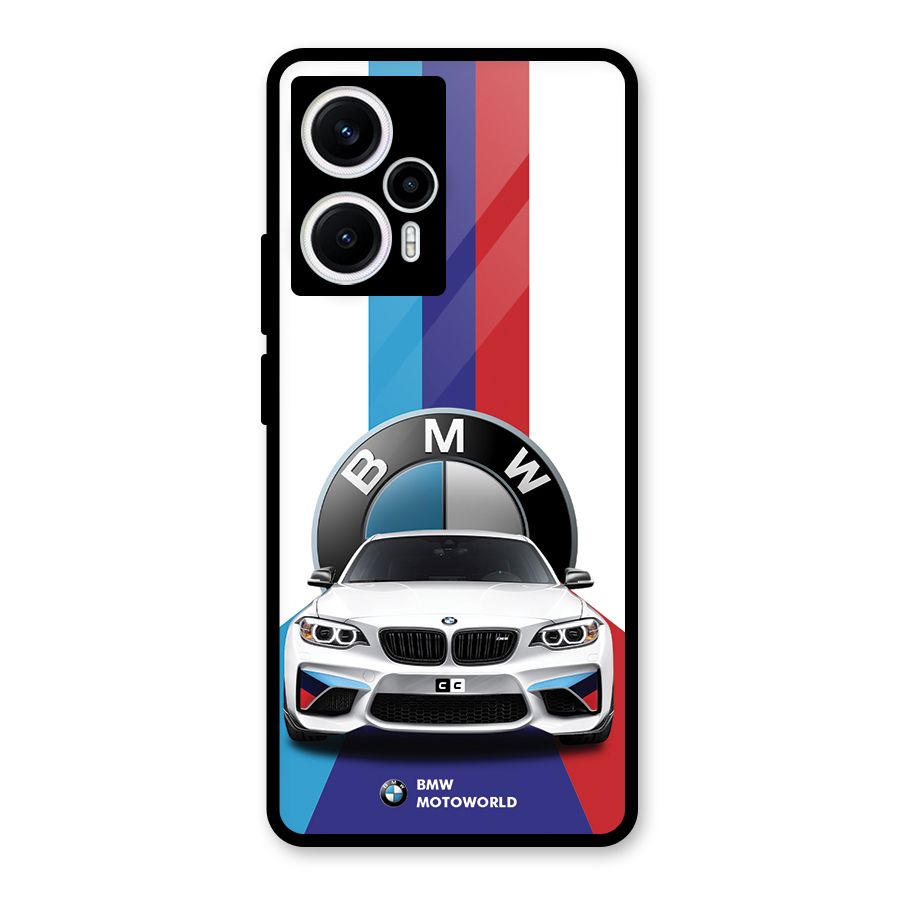 Track Supercar Glass Back Case for Poco F5