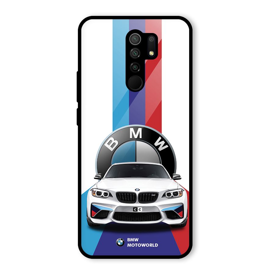 Track Supercar Glass Back Case for Poco M2