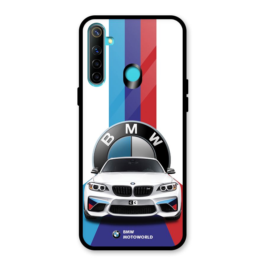 Track Supercar Glass Back Case for Realme 5