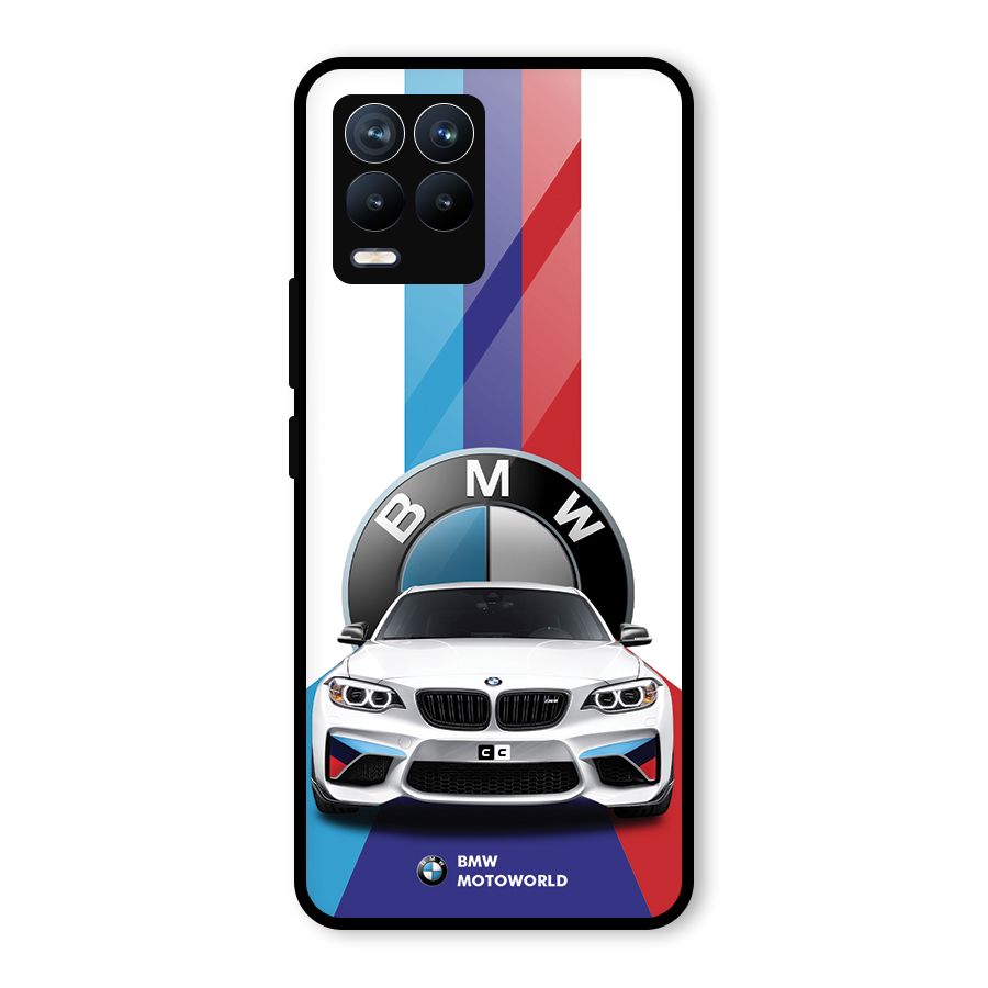 Track Supercar Glass Back Case for Realme 8 Pro
