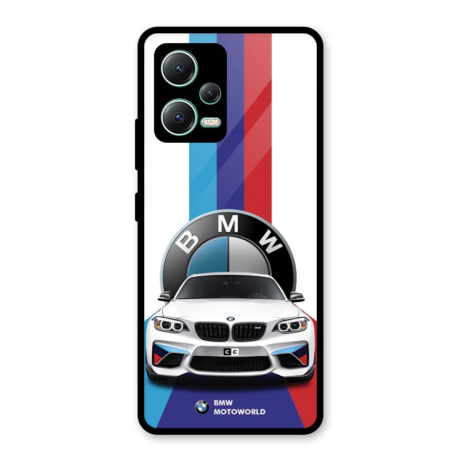 Track Supercar Glass Back Case for Redmi Note 12 5G