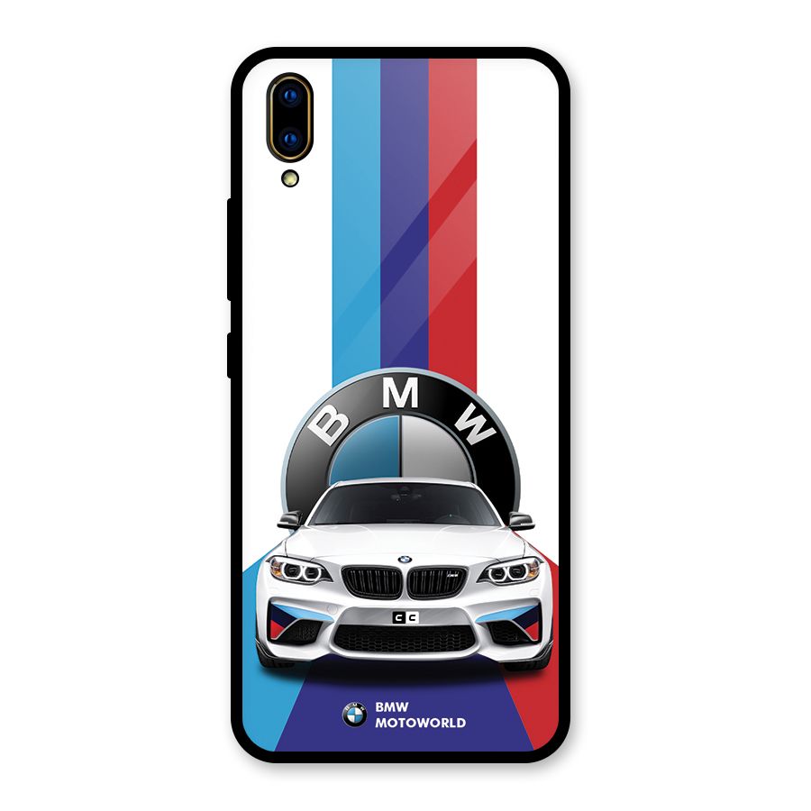 Track Supercar Glass Back Case for Vivo V11 Pro