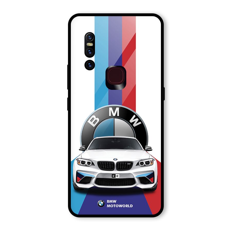 Track Supercar Glass Back Case for Vivo V15