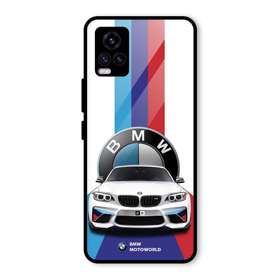 Track Supercar Glass Back Case for Vivo V20