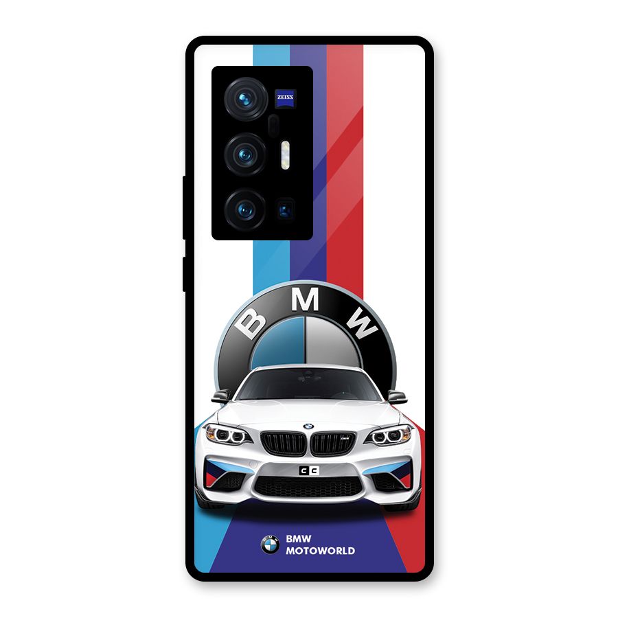Track Supercar Glass Back Case for Vivo X70 Pro Plus