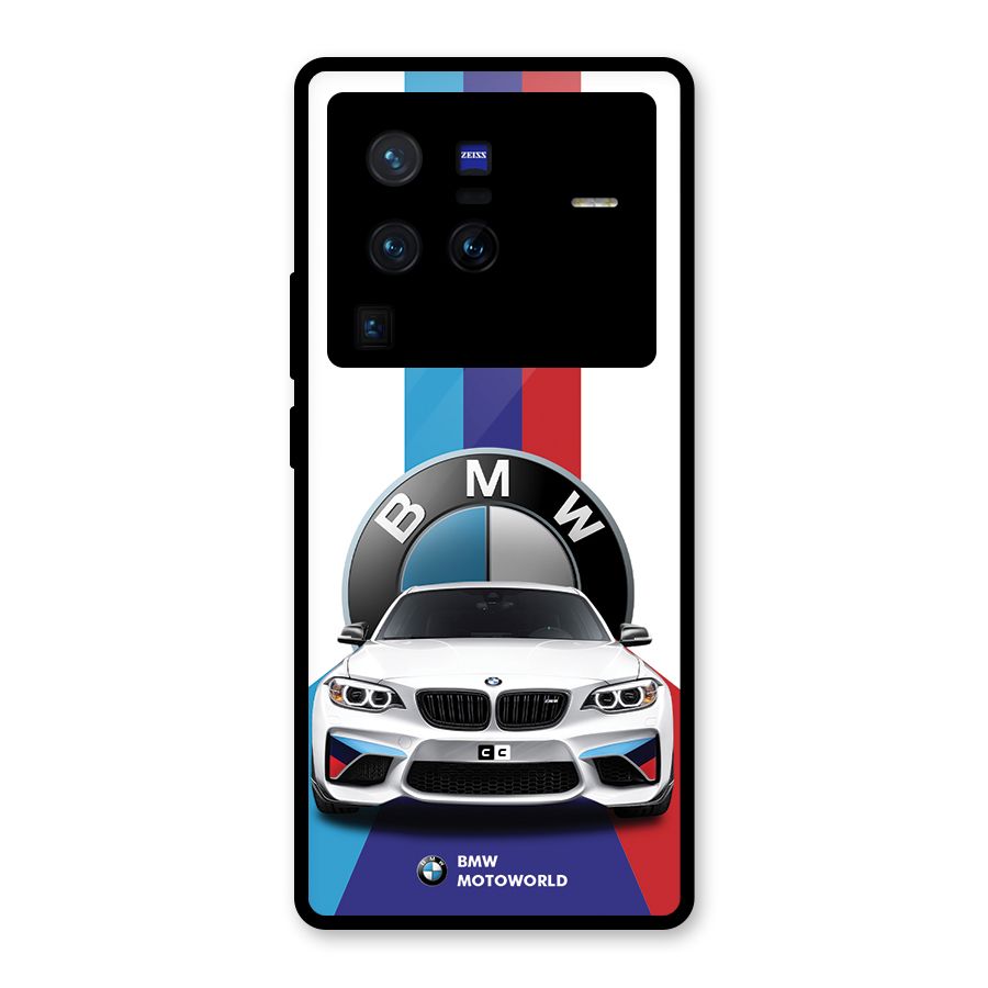 Track Supercar Glass Back Case for Vivo X80 Pro