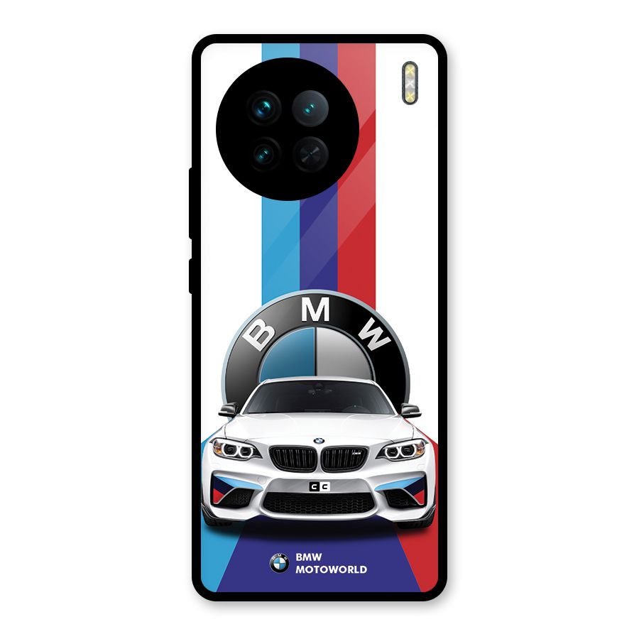 Track Supercar Glass Back Case for Vivo X90