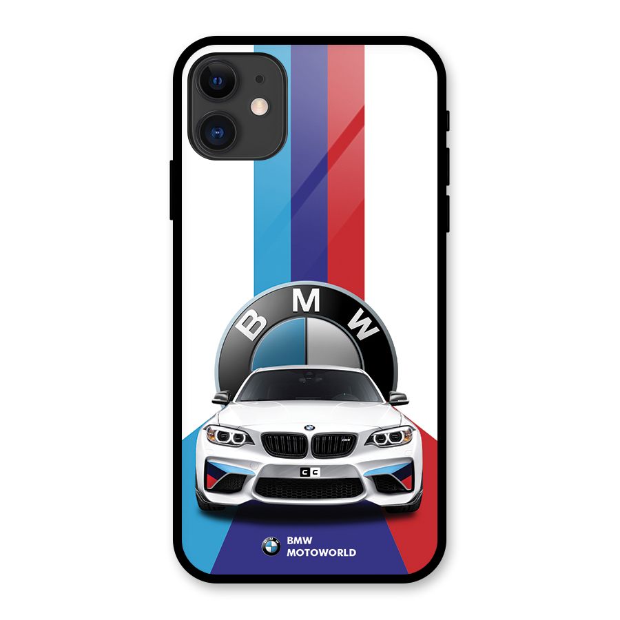 Track Supercar Glass Back Case for iPhone 11