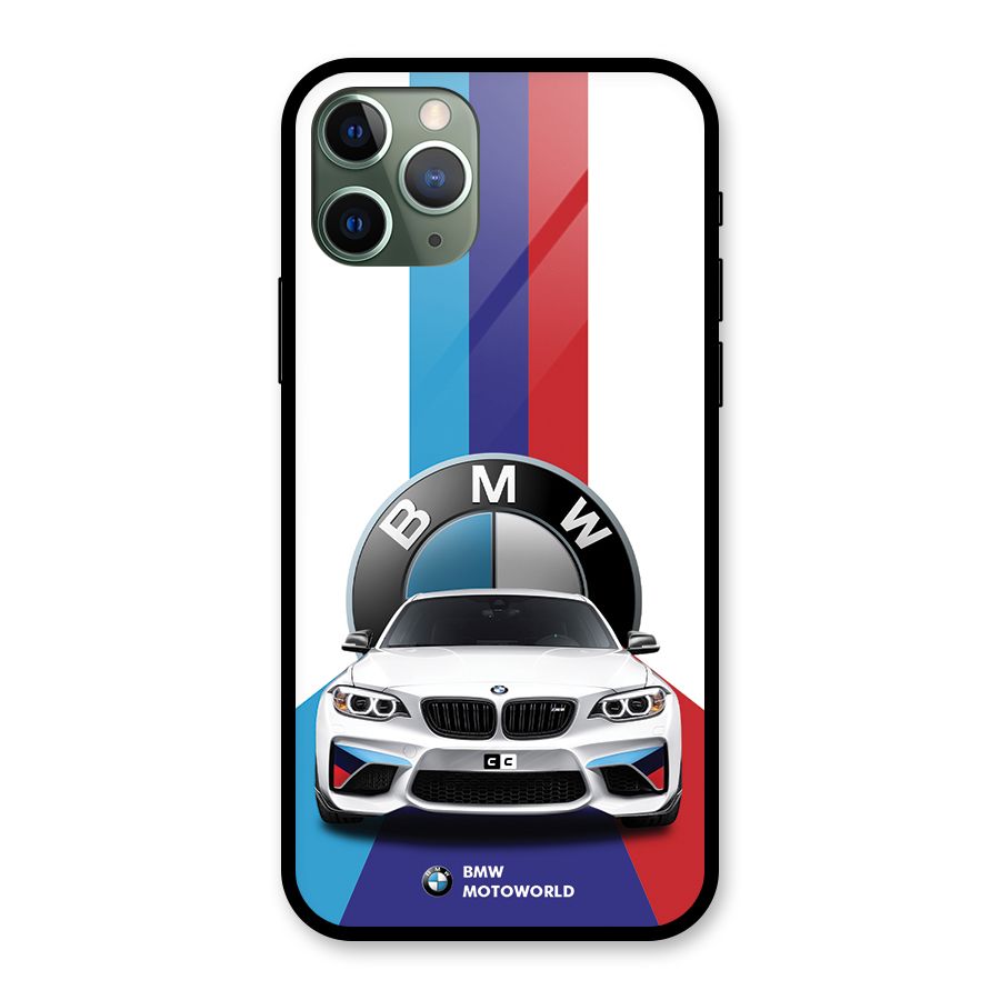 Track Supercar Glass Back Case for iPhone 11 Pro