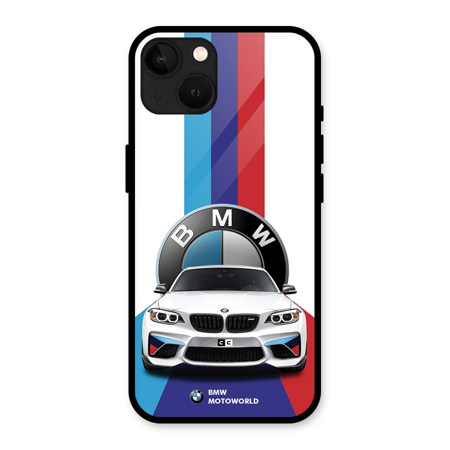 Track Supercar Glass Back Case for iPhone 13