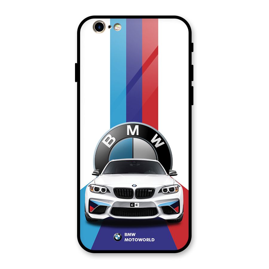 Track Supercar Glass Back Case for iPhone 6 6S