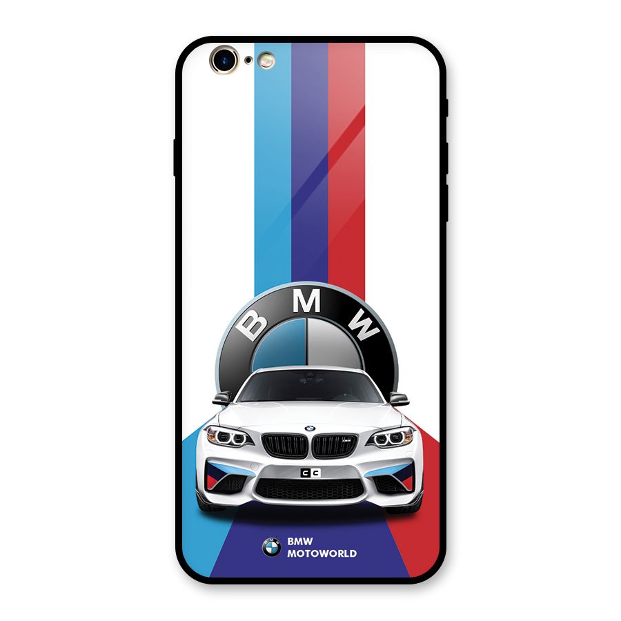 Track Supercar Glass Back Case for iPhone 6 Plus 6S Plus