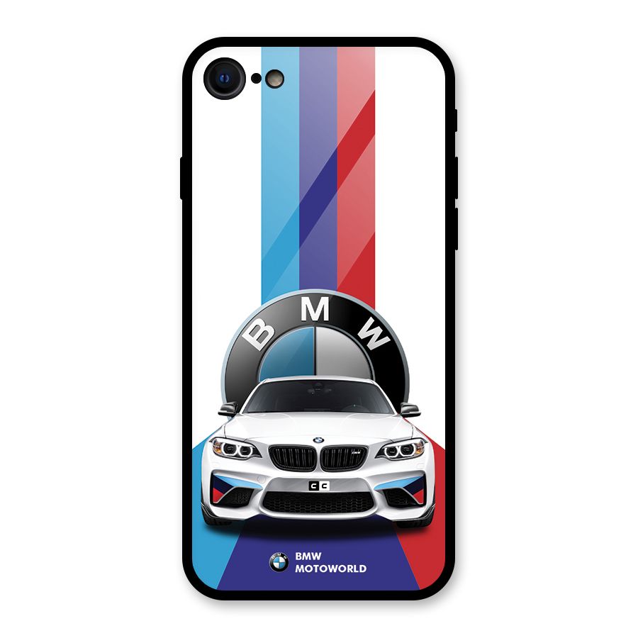 Track Supercar Glass Back Case for iPhone 7