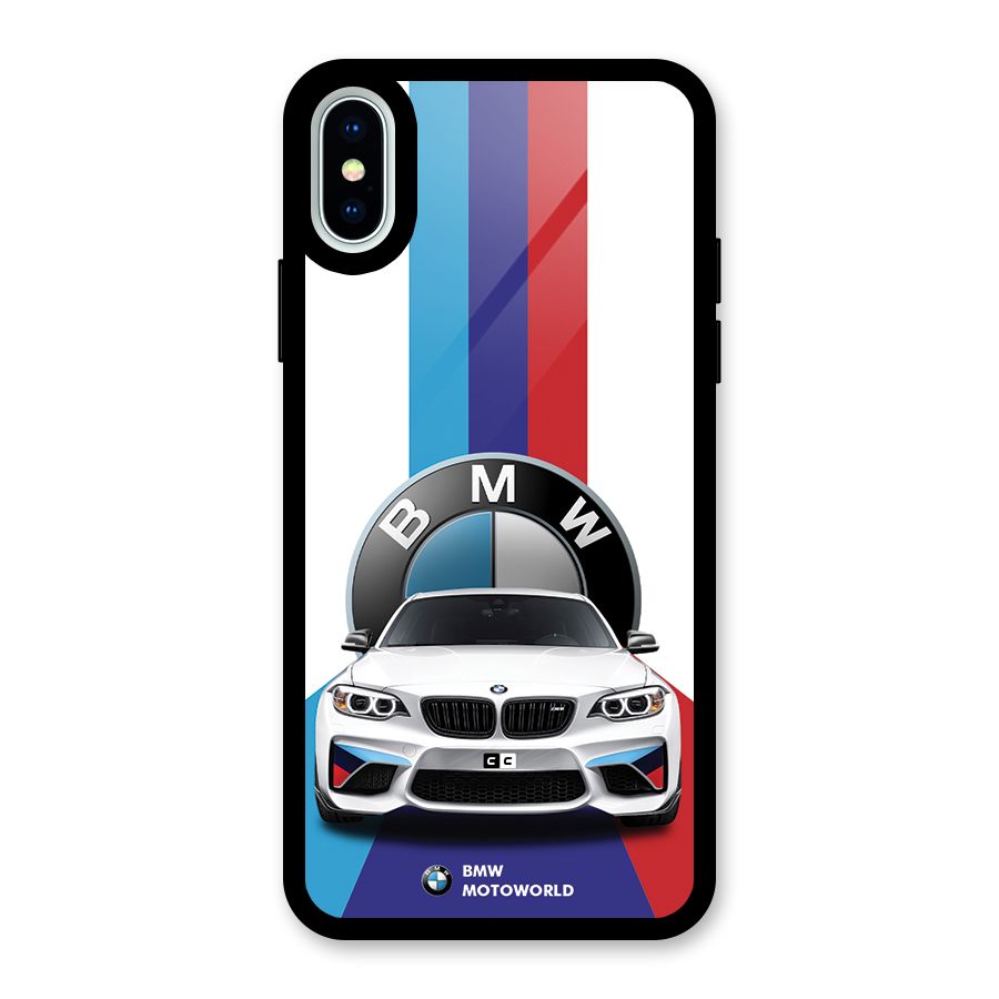 Track Supercar Glass Back Case for iPhone XS