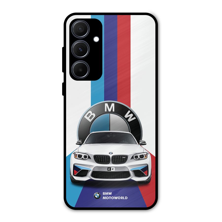 Track Supercar Metal Back Case for Galaxy A35