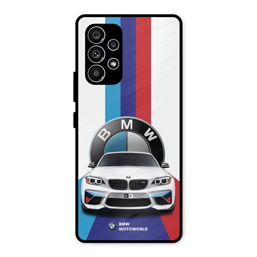 Track Supercar Metal Back Case for Galaxy A53 5G