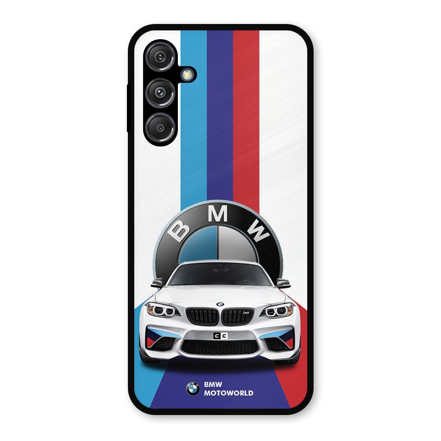Track Supercar Metal Back Case for Galaxy M34 5G