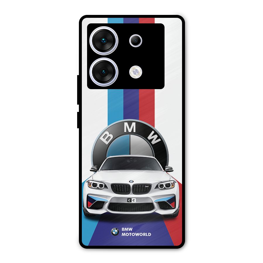Track Supercar Metal Back Case for Infinix Zero 30 5G