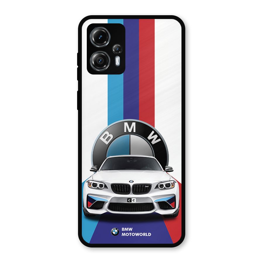 Track Supercar Metal Back Case for Moto G13