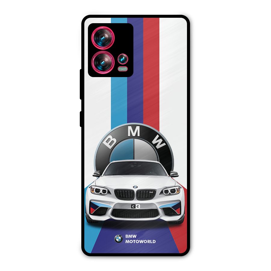 Track Supercar Metal Back Case for Motorola Edge 30 Fusion