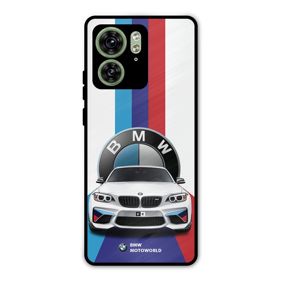 Track Supercar Metal Back Case for Motorola Edge 40 5G