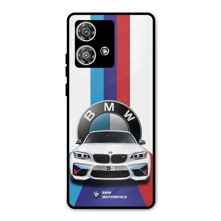 Track Supercar Metal Back Case for Motorola Edge 40 Neo