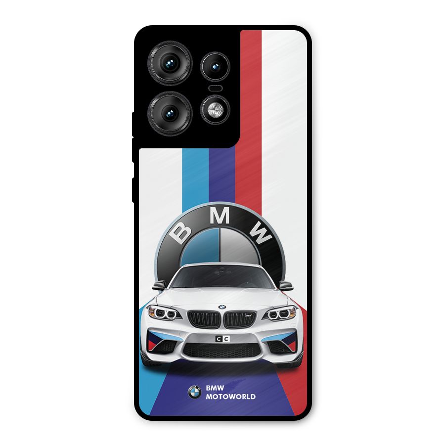Track Supercar Metal Back Case for Motorola Edge 50 Pro