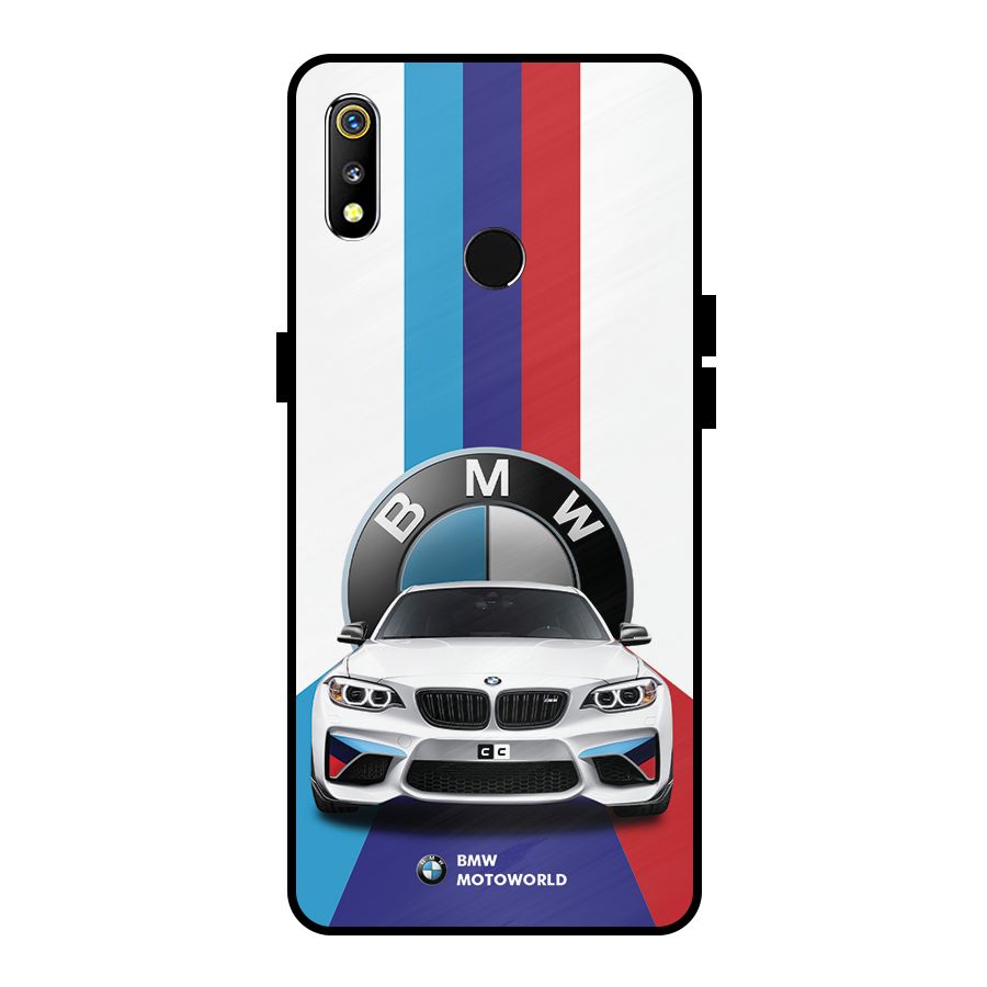 Track Supercar Metal Back Case for Realme 3