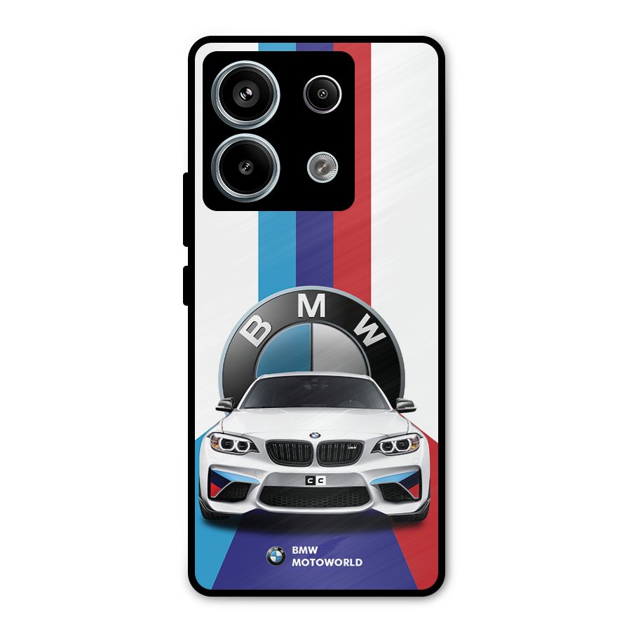 Track Supercar Metal Back Case for Redmi Note 13 Pro 5G
