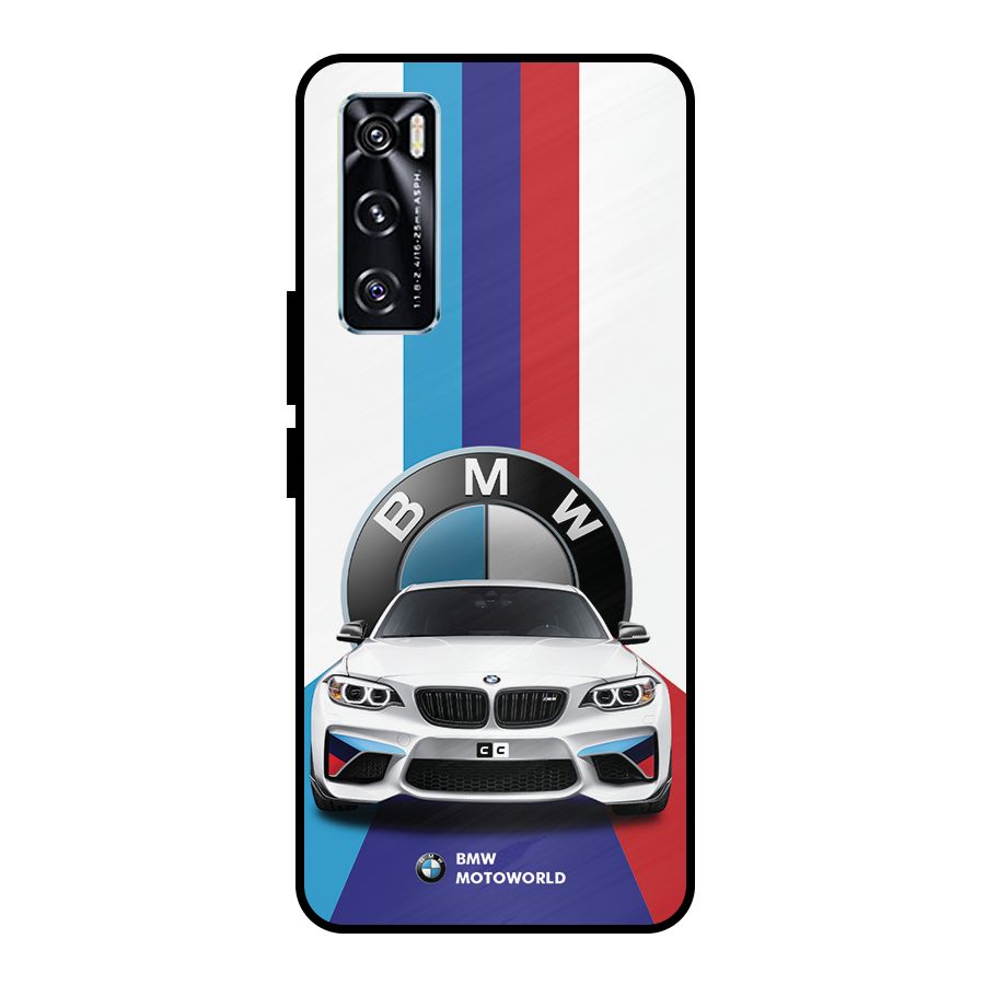 Track Supercar Metal Back Case for Vivo V20 SE
