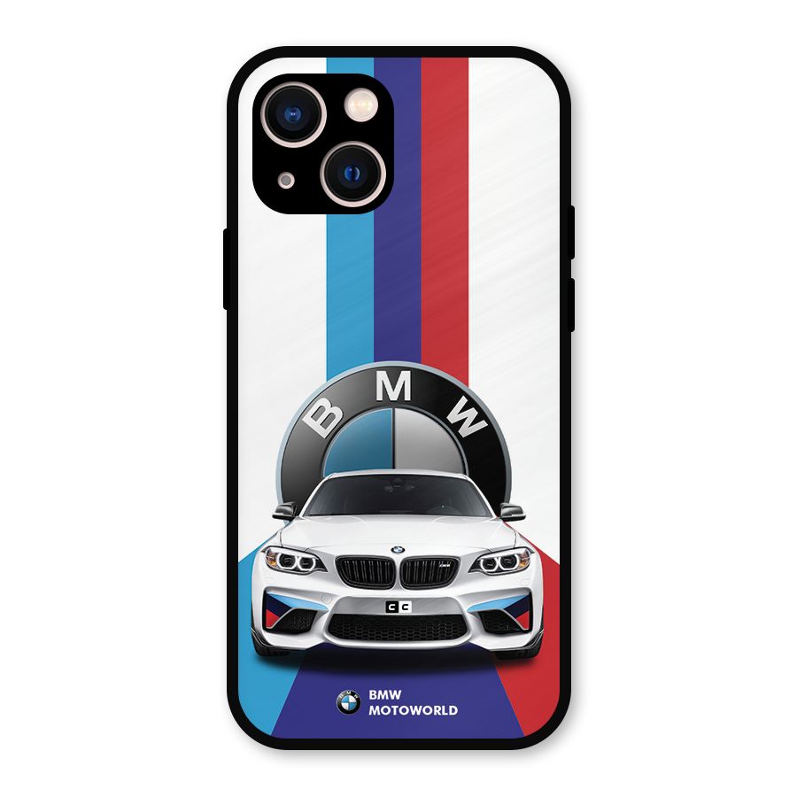 Track Supercar Metal Back Case for iPhone 13