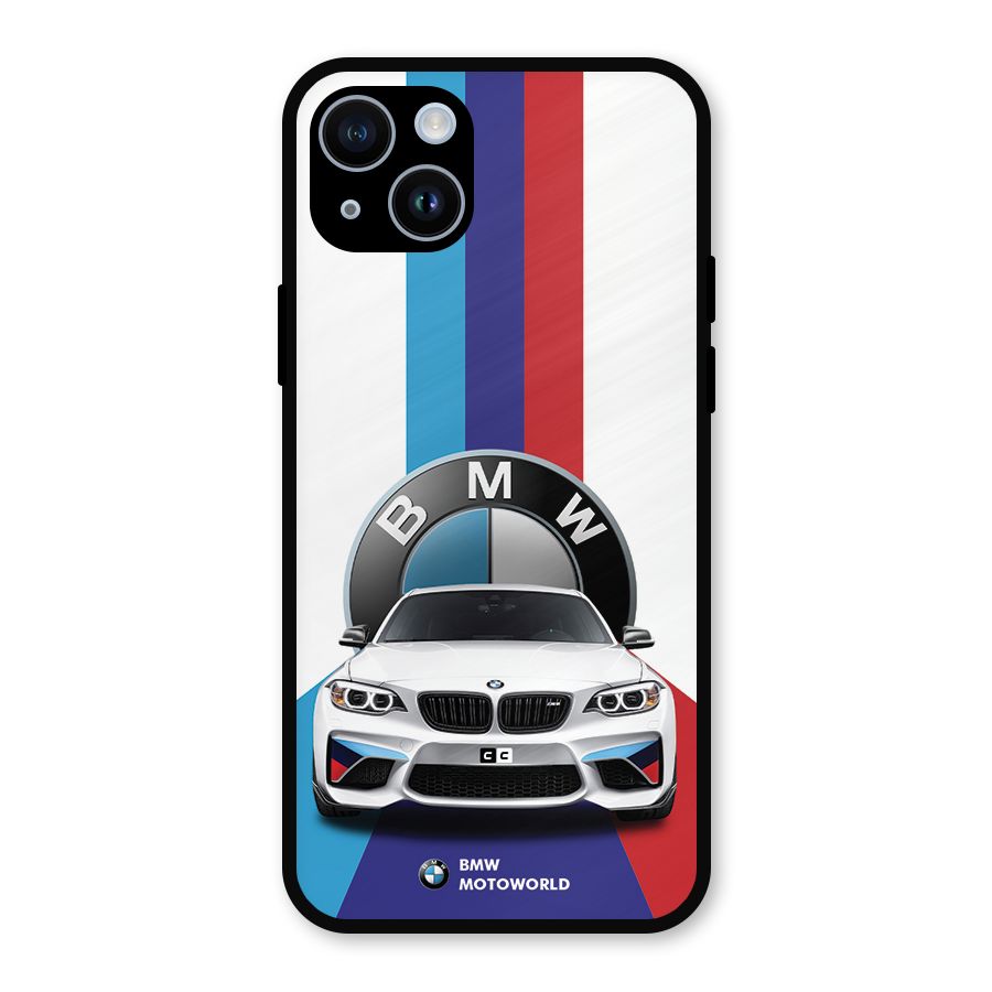 Track Supercar Metal Back Case for iPhone 14