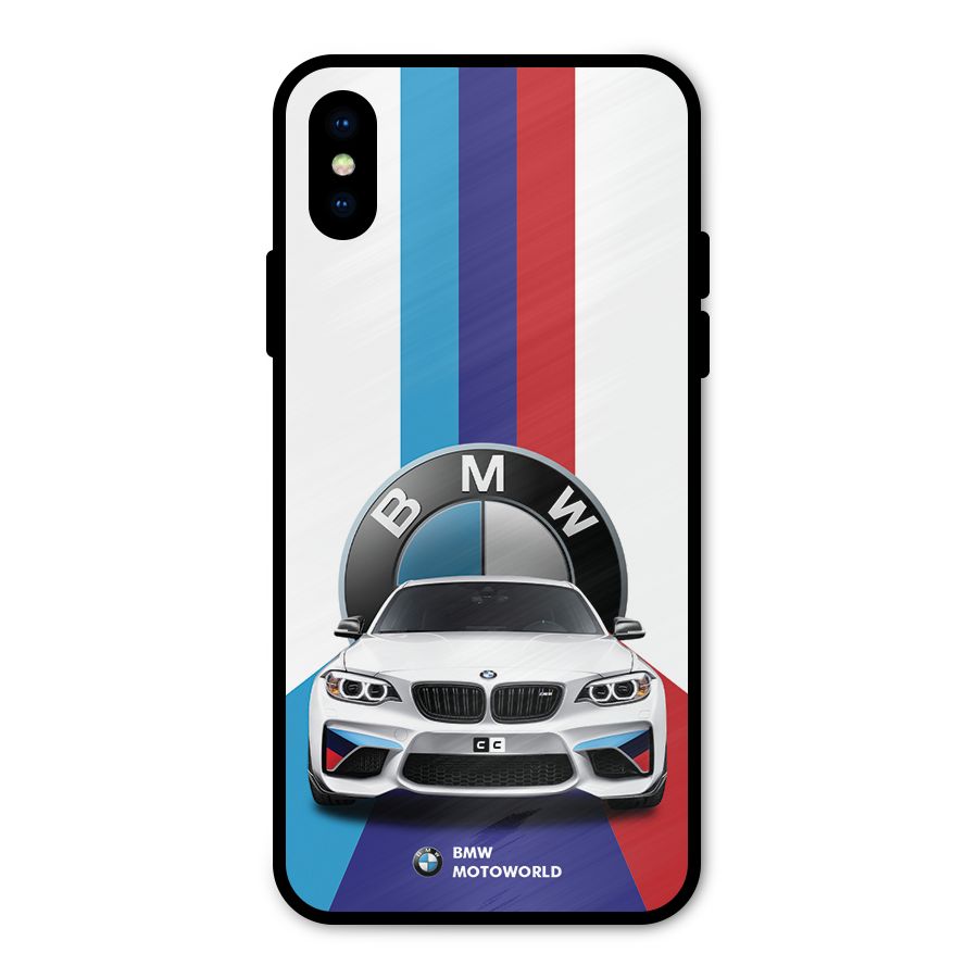 Track Supercar Metal Back Case for iPhone X