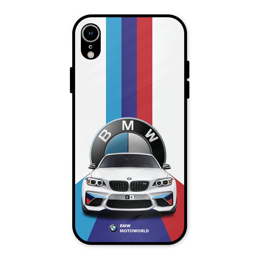 Track Supercar Metal Back Case for iPhone XR
