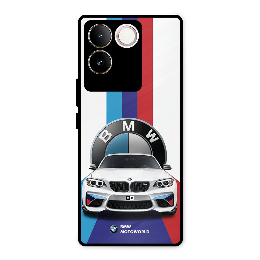 Track Supercar Metal Back Case for iQOO Z7 Pro