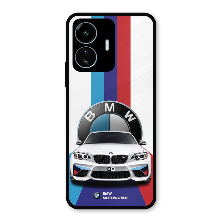 Track Supercar Metal Back Case for vivo iQOO Z6 Lite 5G