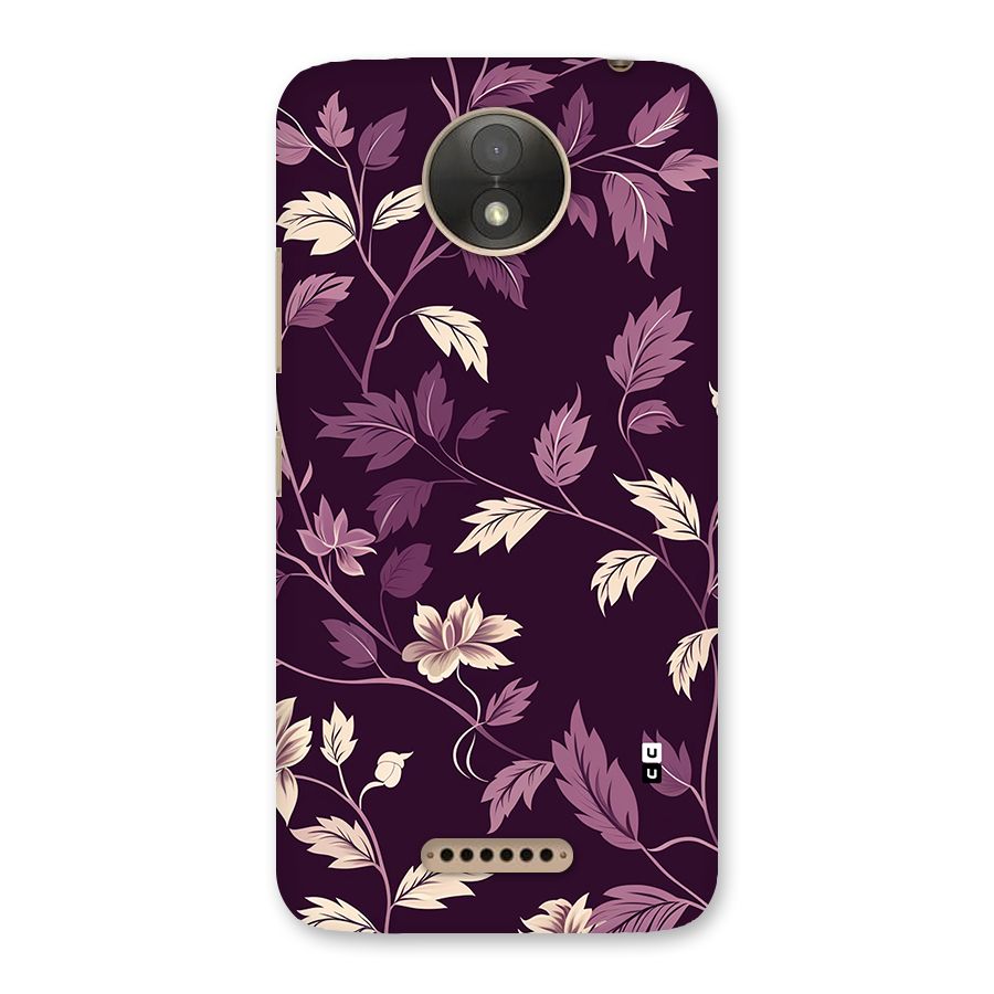 Traditional Florals Back Case for Moto C Plus