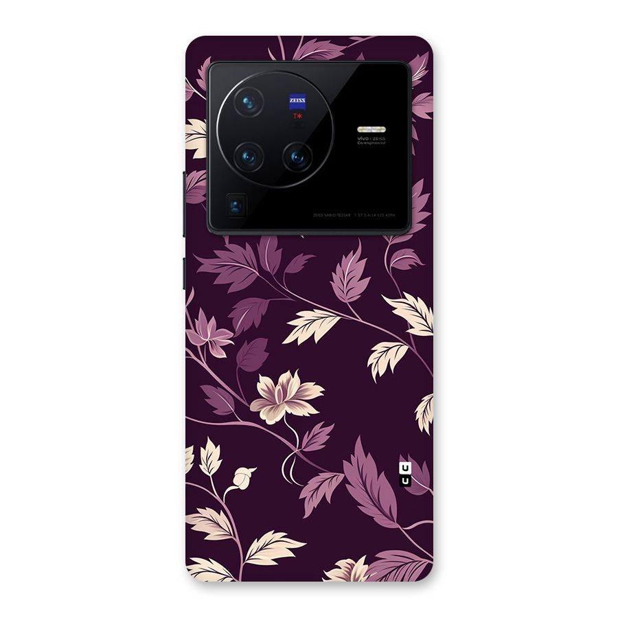 Traditional Florals Back Case for Vivo X80 Pro