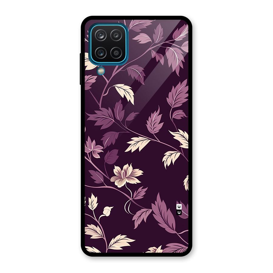 Traditional Florals Glass Back Case for Galaxy A12