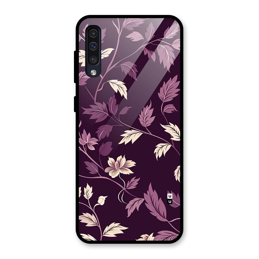 Traditional Florals Glass Back Case for Galaxy A50s